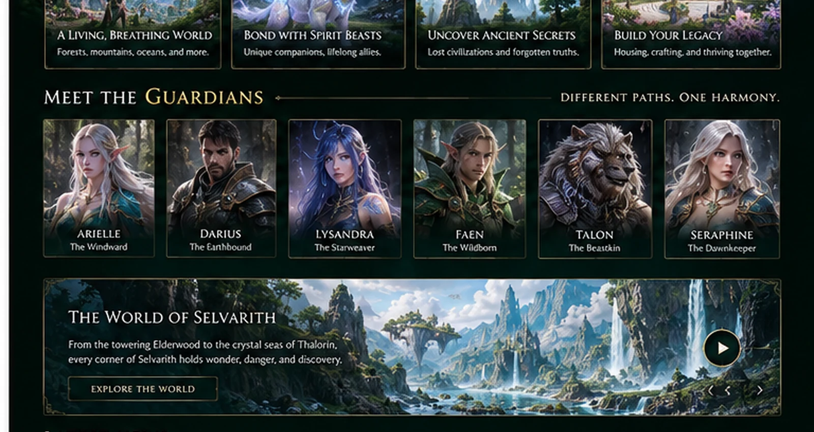 Selvarith living world